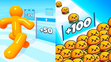 Tall Man Run VS Food Run Max All Levels Gameplay Android,iOS NEW UPDATE