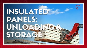 Unloading and storage of insulated metal panels on the job site