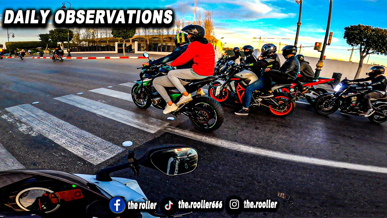 Daily observations - 😰😱😨كانت غادا تشقلبني , Yamaha MT09 بغيت نكابري بال