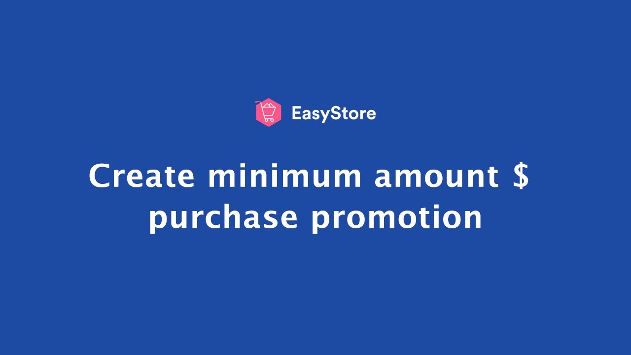Promotion │ How to Create "Minimum Amount Purchase" promotion ? │ (Eng) YouTube