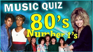 80's Hits That Got To Number 1 | Guess The Song Music Quiz