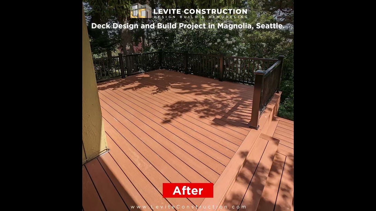 Deck Design and Build Project in Magnolia, Seattle by Levite Construction Co.