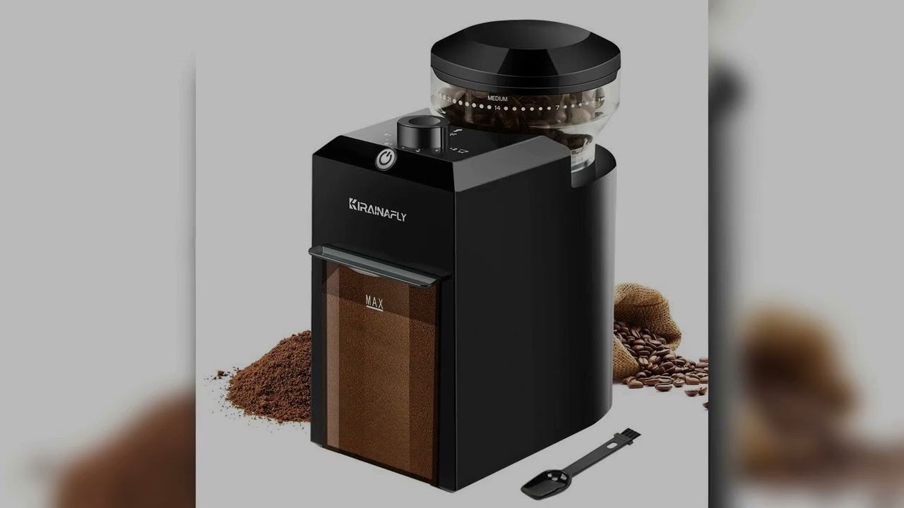 A must-have product! Automatic Burr Mill Coffee Grinder Electric Coffee Bean Grinding With 28 Adju