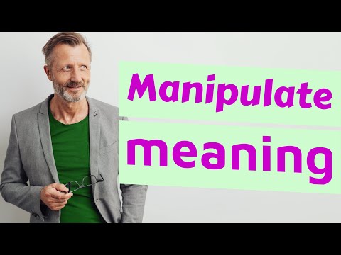ვიდეო: რას ნიშნავს სიტყვა მანიპულირებადი?