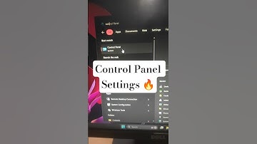 Control Panel Settings 🔥|  Day-0480 | Windows Tips window #techreels #reel #short #windows11tips