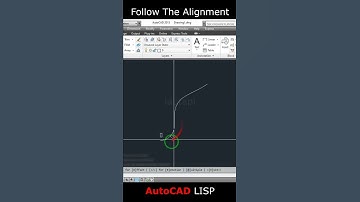 Follow The Alignment LISP AutoCAD #shorts
