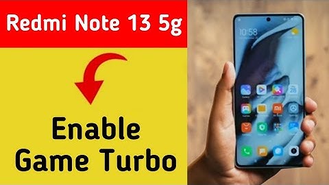 How to use game space, Redmi Note 13 5G me game turbo on kaise karen