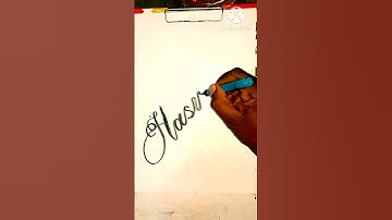 name writing/ 💥haswin💥 #shorts #calligraphy #art #cursive #letters #trending #write #ytshorts
