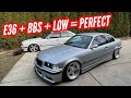 Building the Perfect BMW E36 | Fitting BBS RF's and Dialing in the Fitment!