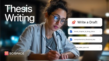 Thesis Writing using SciSpace Agent