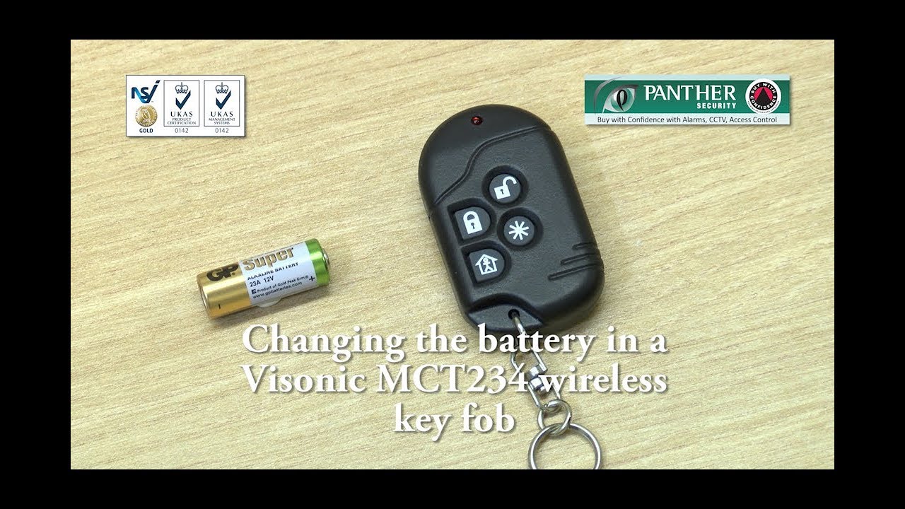 VISONIC One-way Keyfob MCT-234 for PowerMax Systems 433MHz 
