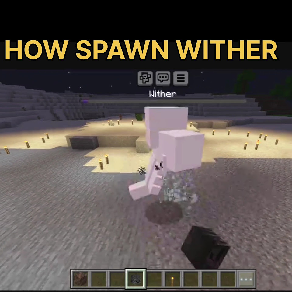 How to spawn wither in Minecraft shorts minecraft YouTube