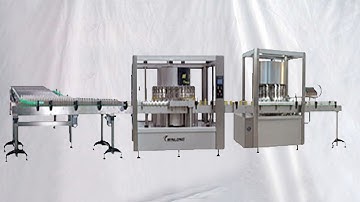 Syrup glass bottles filling sealing machine high speed filler capper Ligne de remplissage rapide
