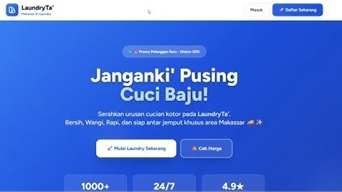 PROYEK WEB: LaundryTa