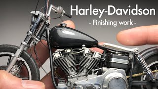 Building a Scale Model "How to finish a motorcycle model without using an airbrush" Finishing work