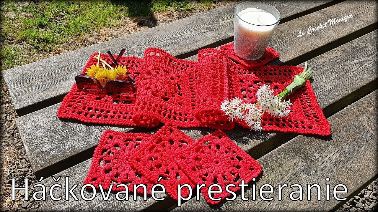 Háčkované prestieranie/Crocheted Tablecloth (english subtitles) - YouTube
