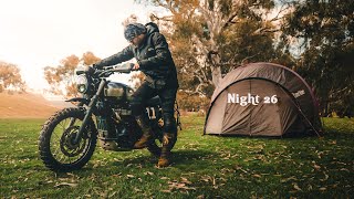 Nature ASMR | Solo Camping from my Scrambler | Silent Vlog
