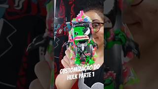 Hulk Customizado ? artesanato marvel custom funko diy reciclagem streetart painting shorts