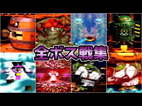 スーパードンキーコング３ 全ボス戦 ノーダメージ集 SFC