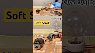 Electric motor soft start #experiment #cool #science #electronic #diy #motor #water