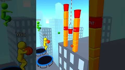 Jump Dunk 3D ​​- All Levels Gameplay Android,ios (Levels 8)#Shorts