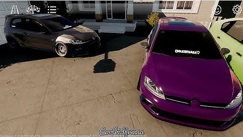 VW GOLF 7 TCR in CAR PARKING MULTIPLAYER 2 #cpm2 #golfcars #golf7gti #gaming gami