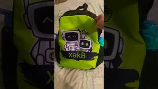 just got this custom made xakB backpack for school