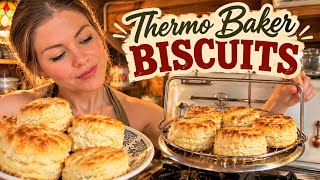 I Made Biscuits in a Thermo Baker… With the Gas OFF! 😳