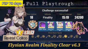 Pardofelis finality clear with F2P 79 days | Honkai Impact Elysian Realm v6.3(full run)