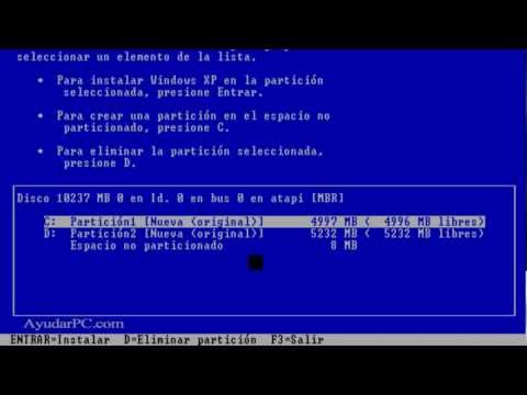 Video: Cómo Instalar El Sistema Operativo XP