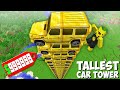 Why DID I BUY THIS TALLEST TOWER OF CARS in Minecraft ? NEW GOLD CAR TOWER !