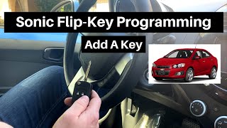 how to program a chevy sonic flip key remote fob 2012 - 2016 diy chevrolet add flip-key tutorial