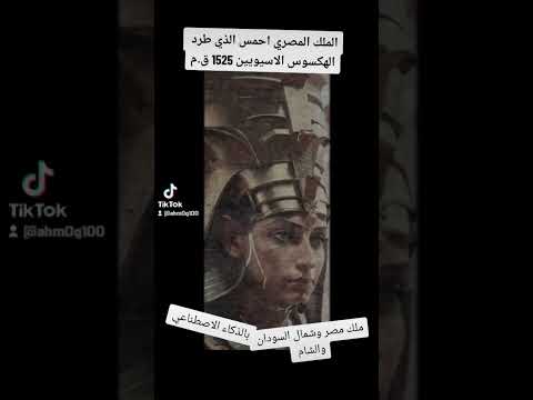 الملك المصري احمس طارد الهكسوس من مصر وحاكم مصر و السودان و الشام فلسطين سوريا لبنان