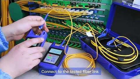 How to use Mini Optical Power Meter & Optical Light Source Singlemode Orientek T25M T15M S