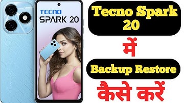 How to backup and restore data in Tecno Spark 20 || Tecno Spark 20 data backup aur restore ||