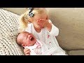 Cute and Adorable Moments of kids meeting newborn baby sibling for the first time