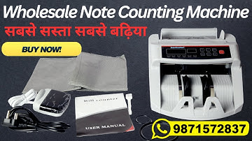 Retail & Whole Sale Use Basic Heavy Duty Note Counting Machine With Fake Note Detector