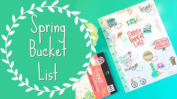 Spring Bucket List || The Happy Planner