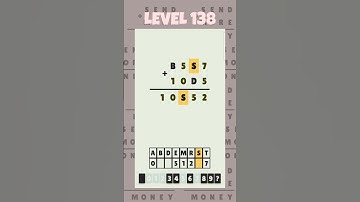 Level 138 - Cryptarithm: android game math  #cryptarithm #mathematics #matematika #maths