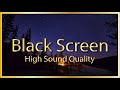 BLACK SCREEN - Night Nature Sounds for sleeping and relaxing - Crickets Summer Night Forest insects