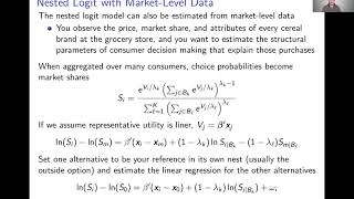 Week 9: Generalized Extreme Value Models | Video 4: Empirical Considerations