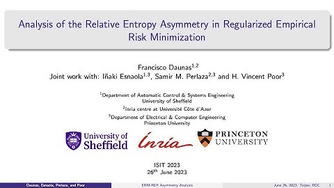 ISIT 2023 Analysis of the Asymmetry in the Regularized Empirical Risk Minimization