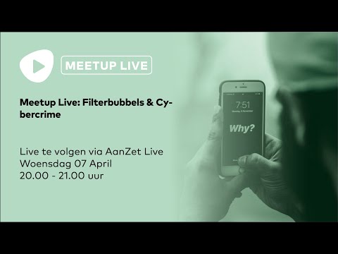 Meetup Live: Filterbubbels & Cybercrime