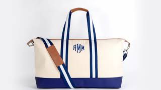 Monogrammed Canvas Weekender