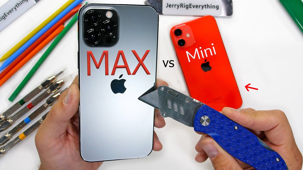 iPhone 12 Pro Max vs iPhone Mini - Durability Test  