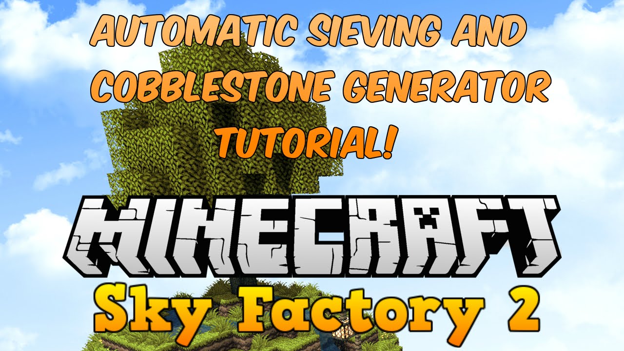 Minecraft Automatic sieving and cobblestone generator Tutorial! - YouTube
