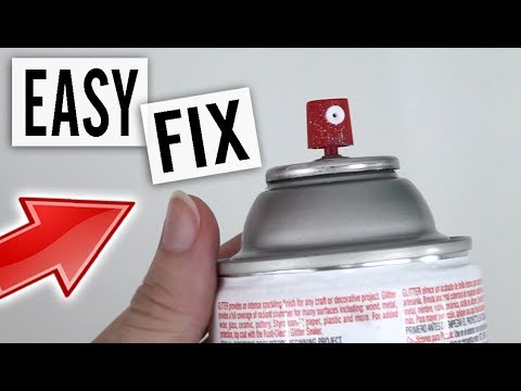 How to Unclog a Clogged Spray Paint Can - Easy DIY Fix