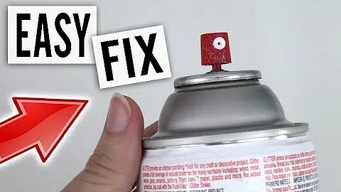 How to Unclog a Clogged Spray Paint Can - Easy DIY Fix