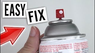 How to Unclog a Clogged Spray Paint Can  Easy DIY Fix