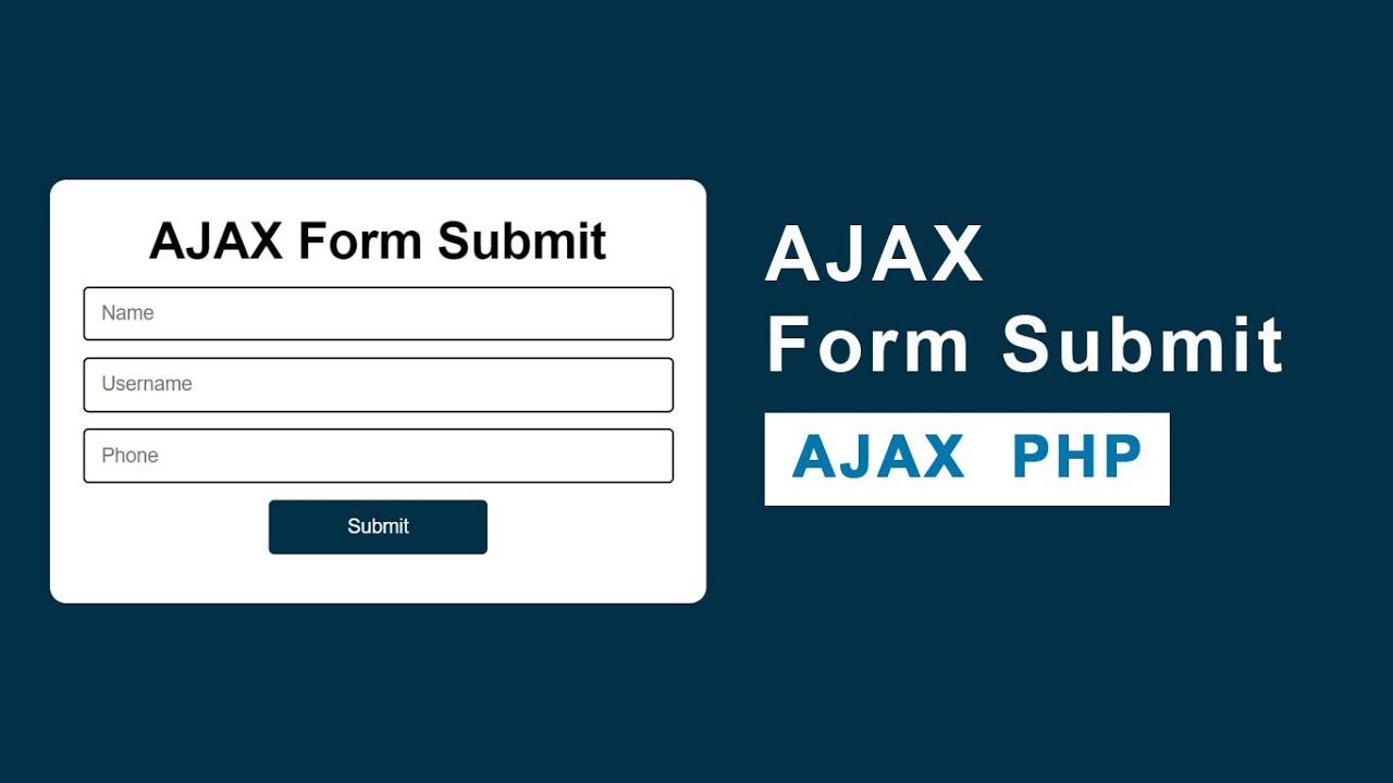 Without paging. Ajax form. JQUERY format. Post form. How to submit form without using JSCRIPT.